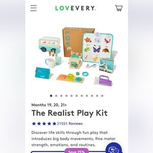 Lovevery The Realist Play Kit - New Unopened